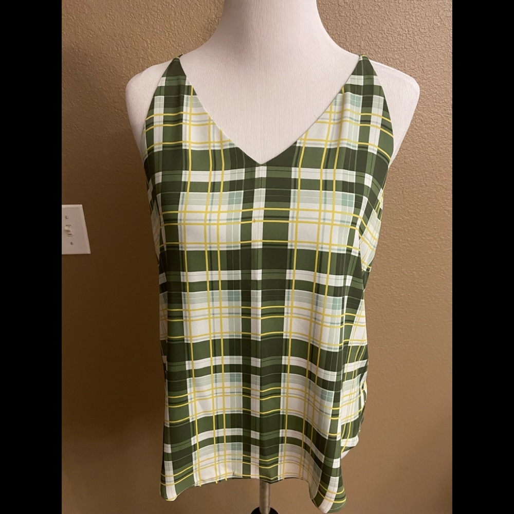 Loft S plaid top